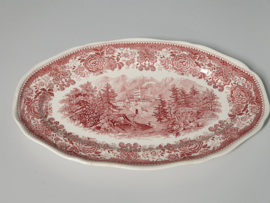 Villeroy en Boch Burgenland rood middelgrote Serveerschaal 33,5 cm