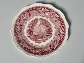 Engels Mason's Vista rood Ontbijtbordje 20 cm