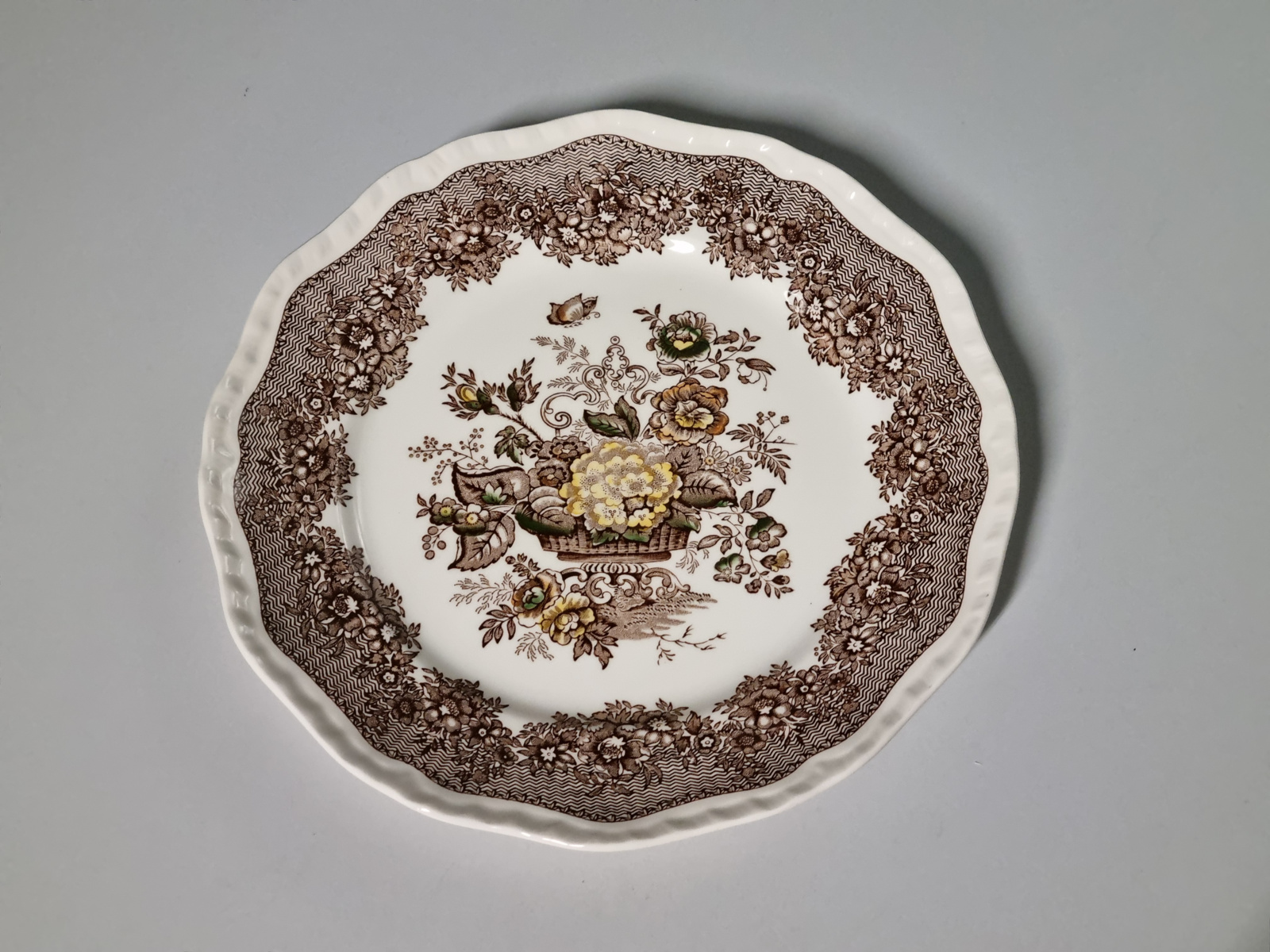 Engels bruin Ascot plat dinerbord 25 cm