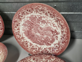 Engels rood English Ironstone Tableware EIT serviesset 10 personen (wagen)