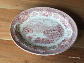 Engels rood English Ironstone Tableware EIT ovale schaal 29 cm (Windermere)