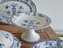 Potiche blauw Societe Ceramique compleet Eetservies 8-pers.