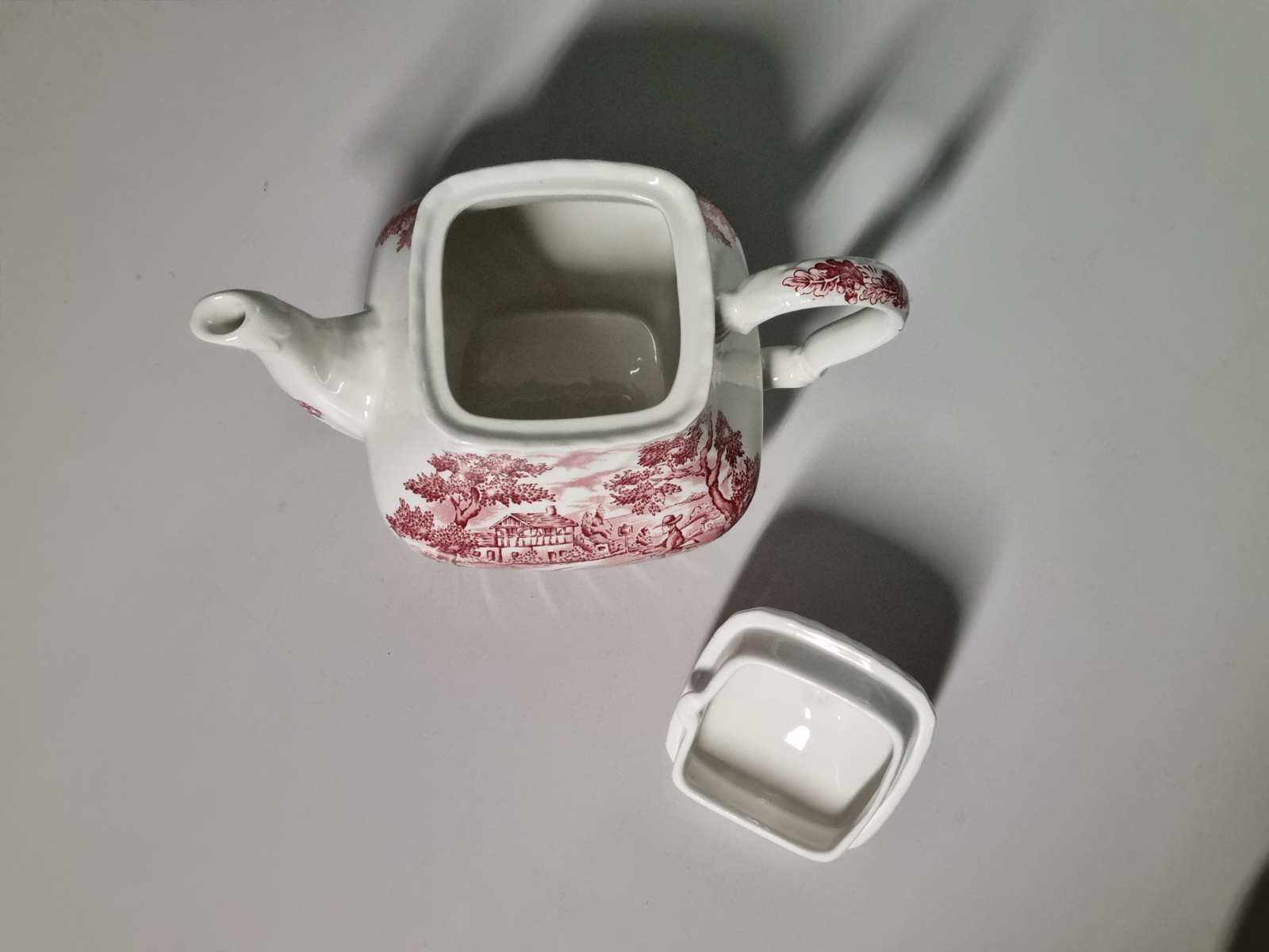 Engels rood Jachtservies Myott The Hunter Theepot 1,2 liter