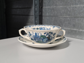 Engels Mason's Fruit Basket soepkom met schotel