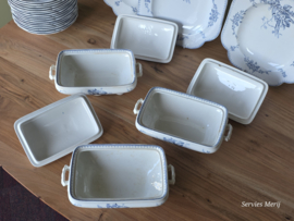 Meibloem Petrus Regout Compleet Eetservies 16 persoons (hoekig model)