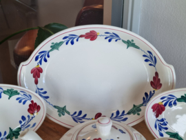 Oud Boerenbont Regout Royal Sphinx theeservies 6 personen