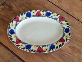 Apart Boerenbont Petrus Regout ovale schaal 29 cm