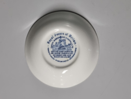 Engels blauw Enoch Wedgwood Royal Homes Of Britain schaaltje 12,5 cm