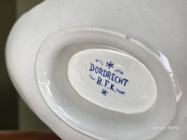 Boch BFK decor Dordrecht blauw robuuste Sauskom op onderschotel