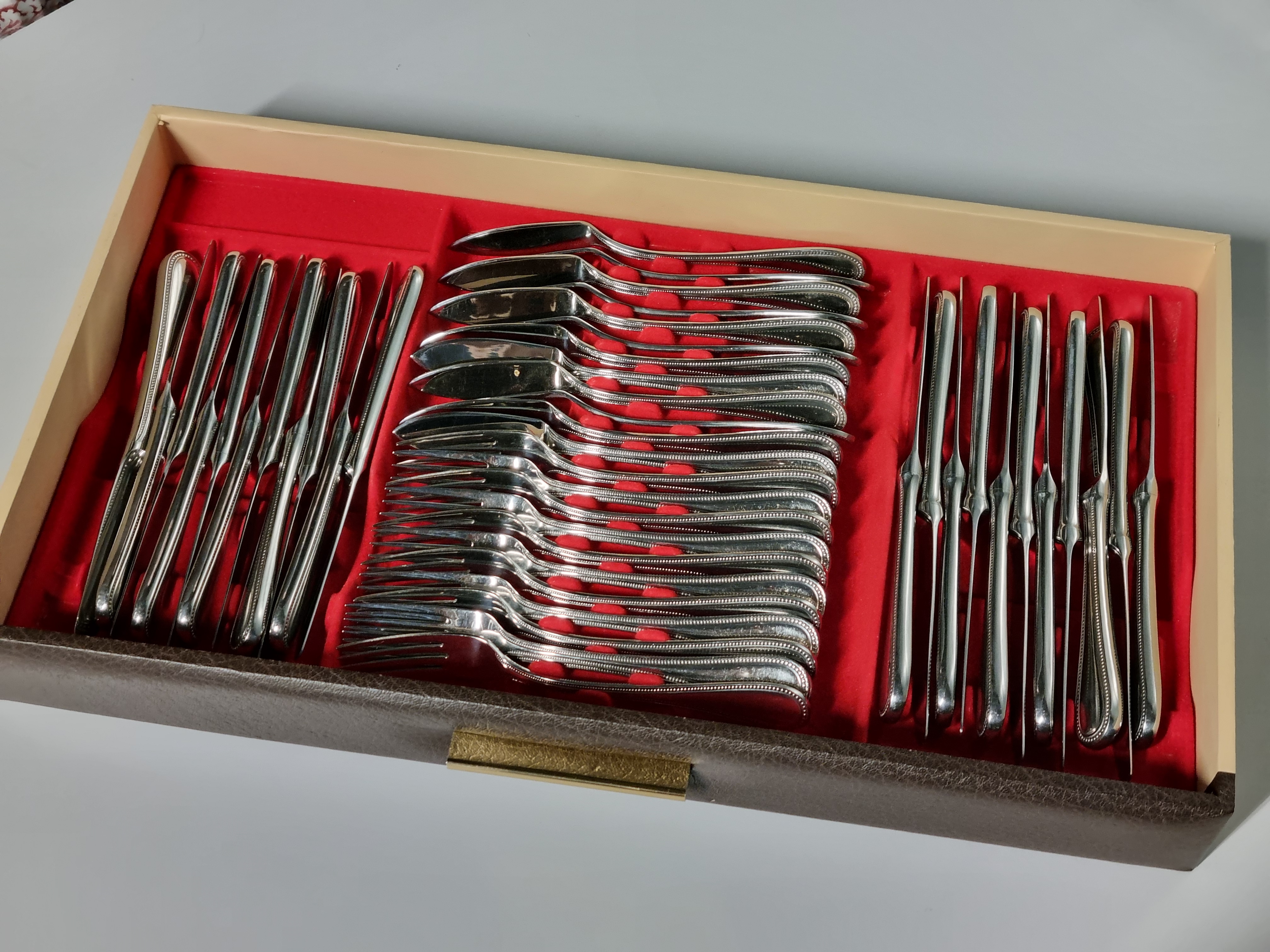 Bestek set Wirths Rostfrei Solingen 12 personen 124 delen