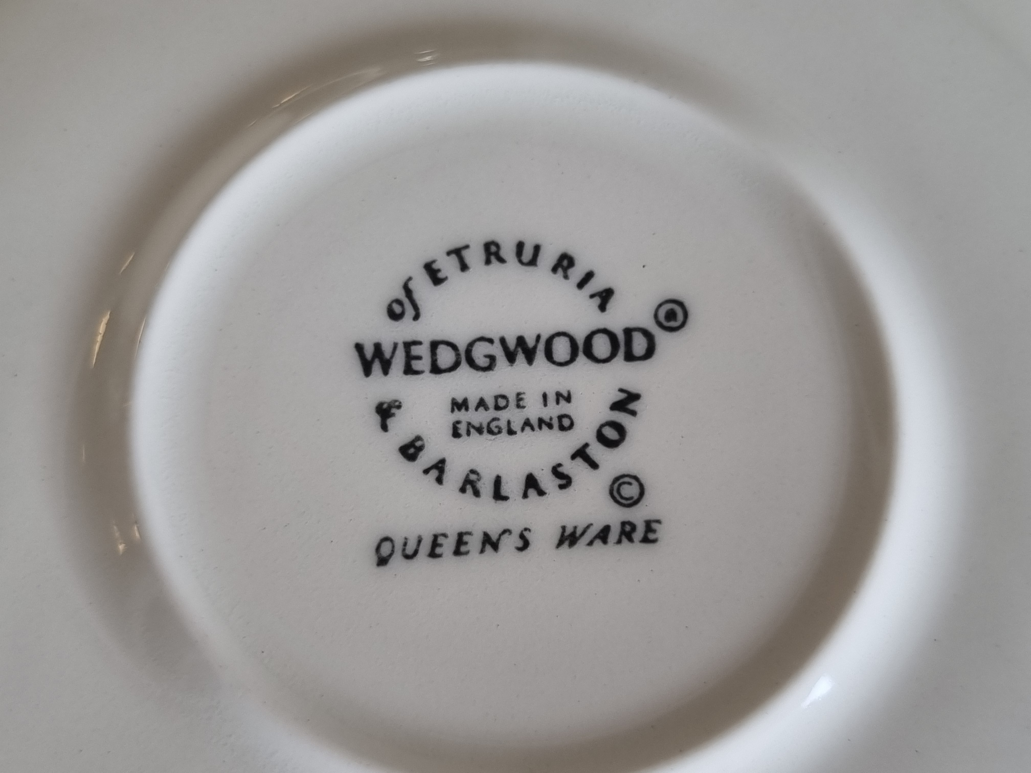 Wedgwood Queen's Ware Kop en schotel 8,5 cm