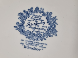 Engels Ridgway Windsor blauw plat dinerbord 25 cm