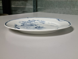 Petrus Regout Marines donker blauw Plat Dinerbord 23,5 cm (ronde model - afb. ster)