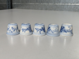 Zwiebelmuster onbekend merk Set 5x vingerhoedje