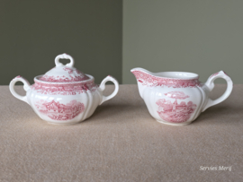 Burgenland rood Roomstelletje (kleinste model) op rechthoekig plateau