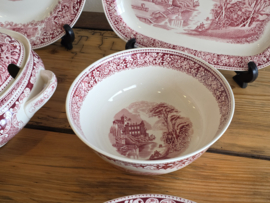 Regout Castillo Old England rood compleet Eetservies 8-pers.