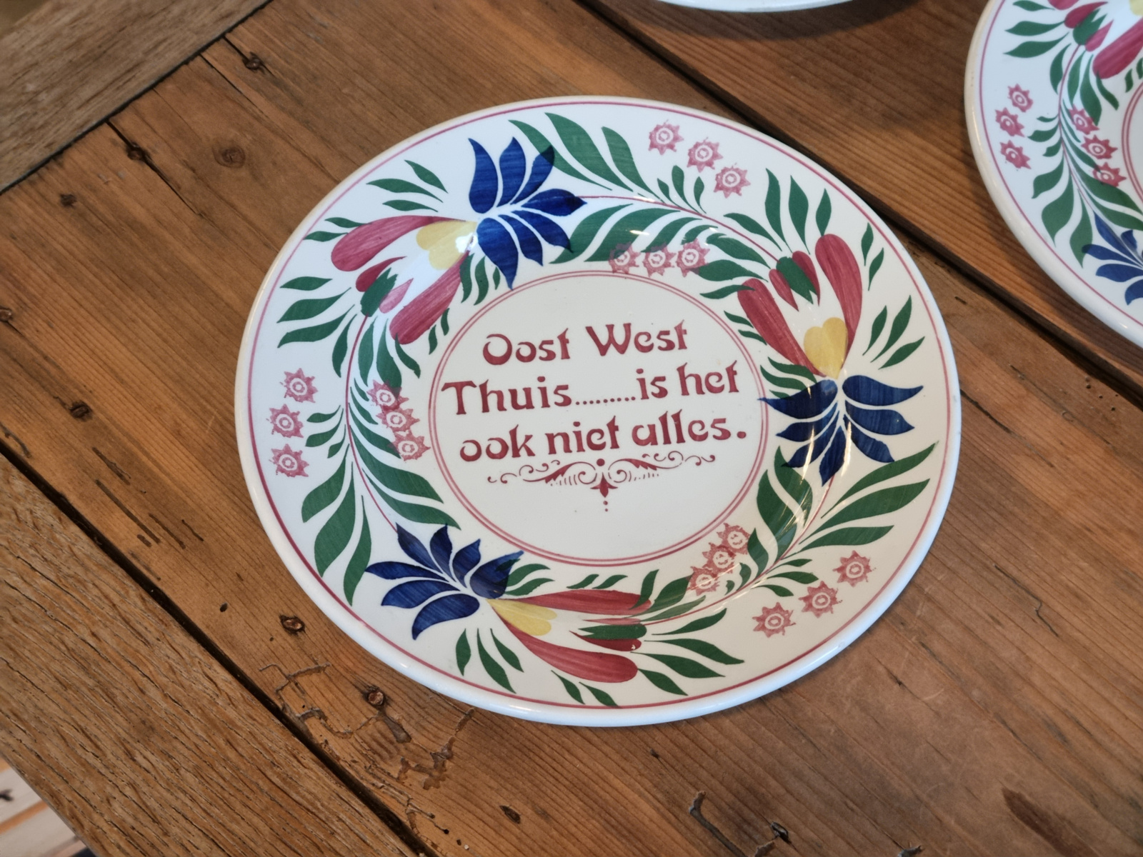 Set 6x wandbord Boerenbont Handelsmerk Nederland