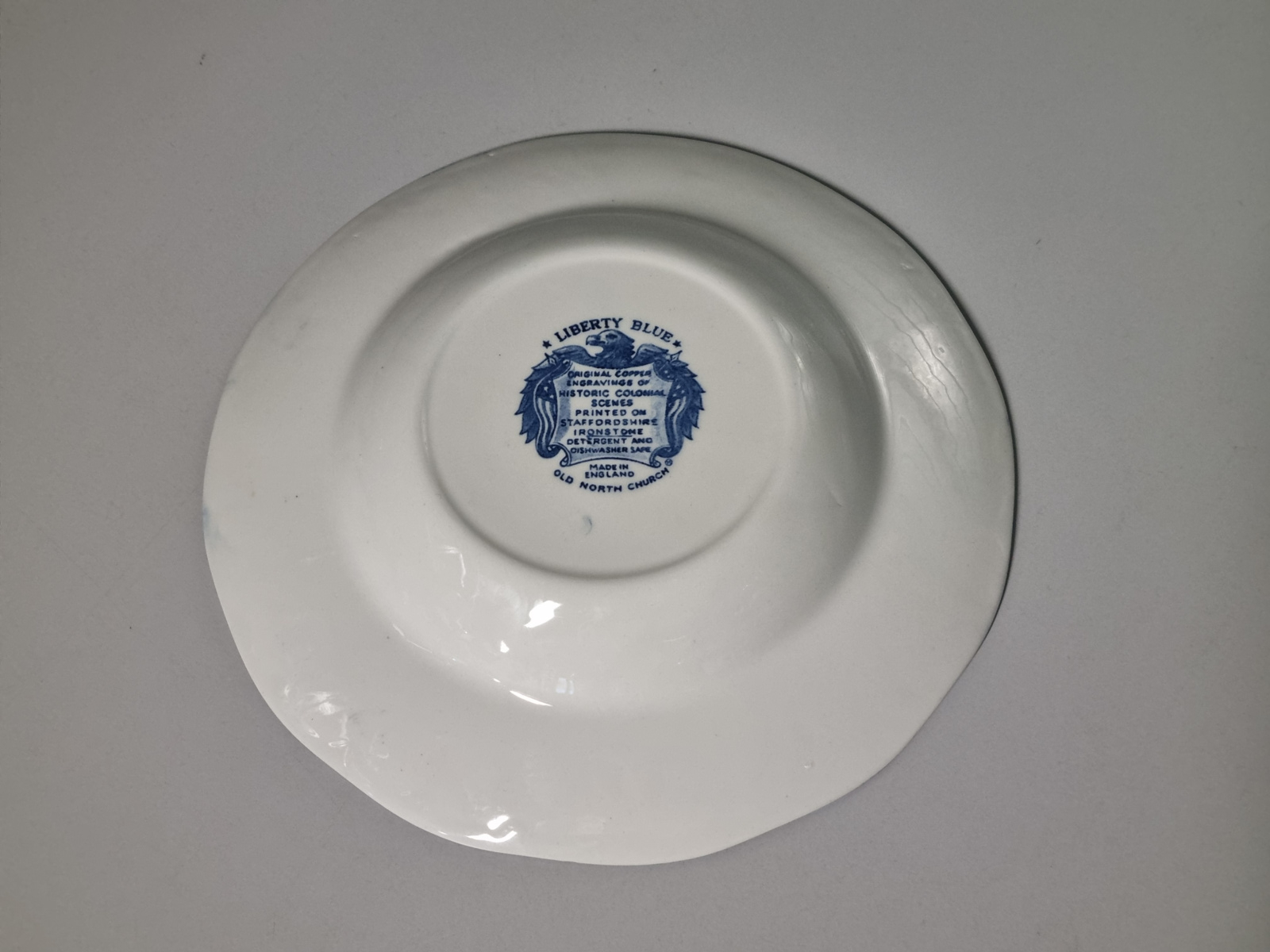 Engels blauw Liberty Blue diep pasta curry bord 22 cm
