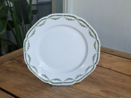 Petrus Regout decor Marie groen Plat Dinerbord 23 cm