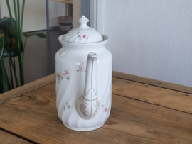 Vintage Regout decor Rosine hoge Koffiepot Chocoladepot