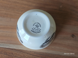 Landschap zwart Societe Ceramique hoge ronde schaal 10 cm