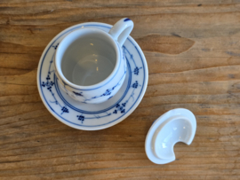 Zwiebelmuster onbekend merk mosterdpotje met oor