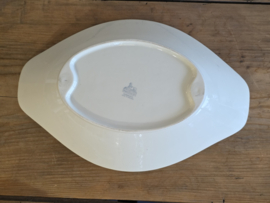 Regout wit Broodschaal Broodschuit met blauwe rand van Hotelporselein