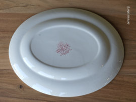 Engels rood W.R. Midwinter Rural England ovale schaal 30 cm