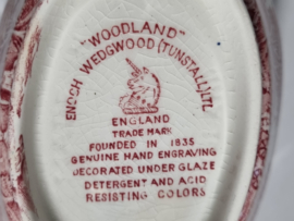 Engels rood Enoch Wedgwood Woodland Sauskom met oor