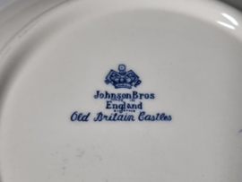 Engels blauw Johnson Bros Old Britain Castles Hoge Schaal 26 cm