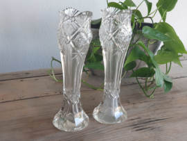 Glas Vintage set slanke Vazen