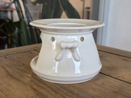 Petrus Regout wit theelicht (blind stempel, beschadiging)