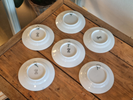 Set 6x wandbord Boerenbont Handelsmerk Nederland