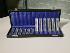 Set 12x Messenlegger van glas in originele doos