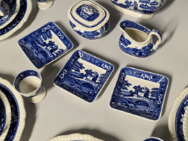 Engels Copeland Spode's Tower  blauw Ontbijtservies 6-pers