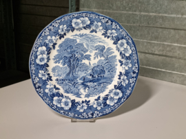 Engels blauw Enoch Wedgwood Woodland Groot Dinerbord 28 cm