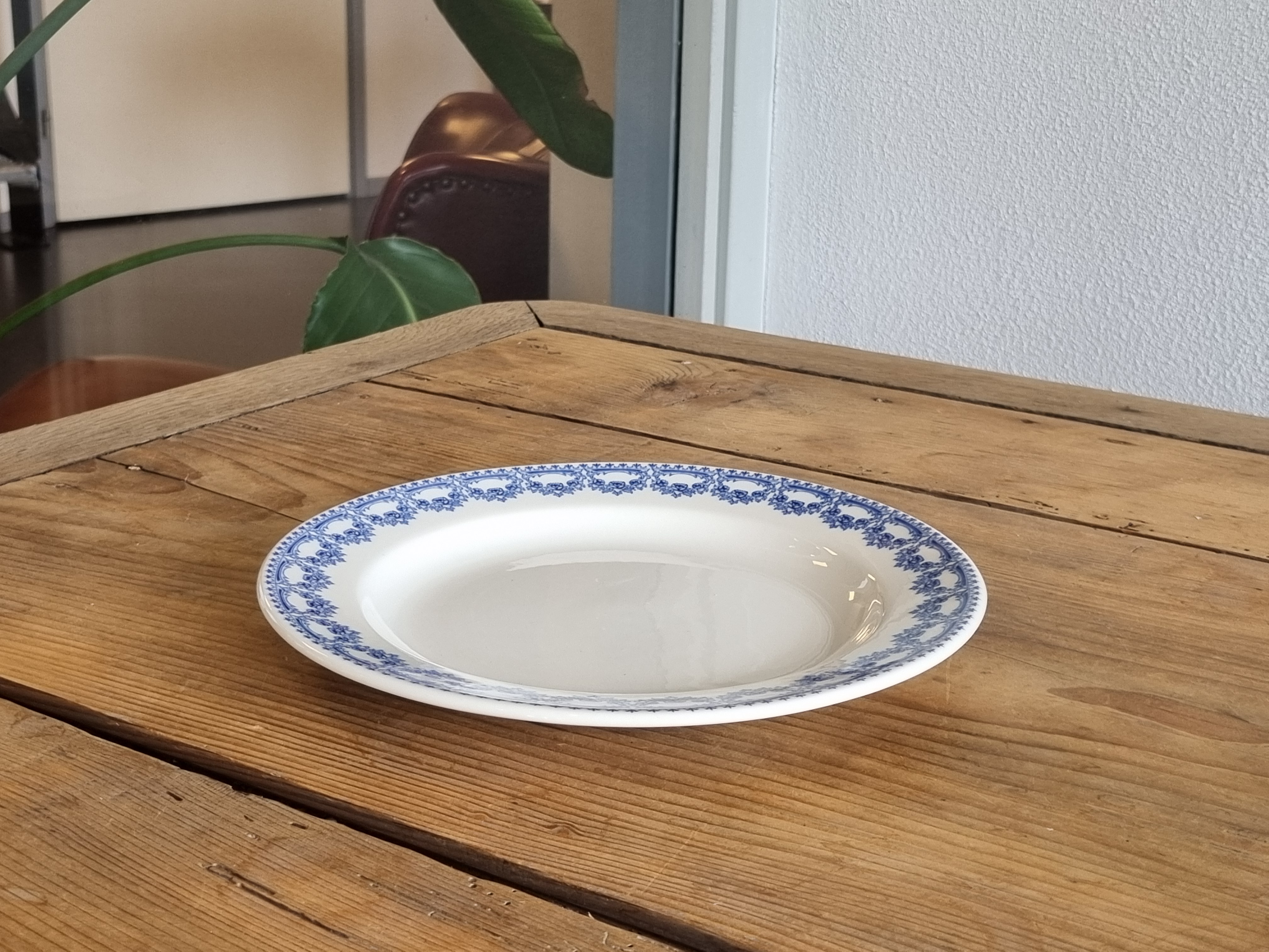 Boch Belgium Carlotta blauw ontbijtbord 21,5 cm