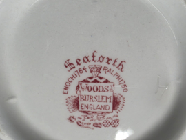 Engels rood Woods Burslem England Seaforth theepot 11 cm