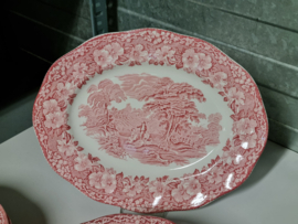 Engels rood Enoch Wedgwood Woodland serviesset 21-delig
