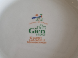 Frans GIEN decor Oiseaux de Paradis rond Schaal 21 cm