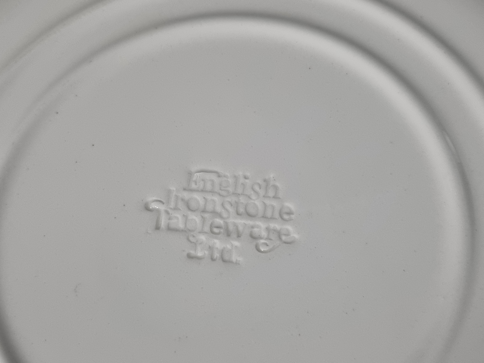 Engels rood Ironstone EIT Ltd England Plat Dinerbord 24,5 cm