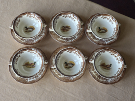 Engels Palissy Game Series set 6x Soepkom met schotel