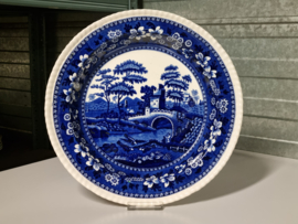 Engels Copeland Spode's Tower blauw Serveerschaal Rijstschaal 34,5 cm