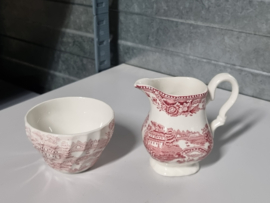 Engels rood Myott Tonquin roomstel
