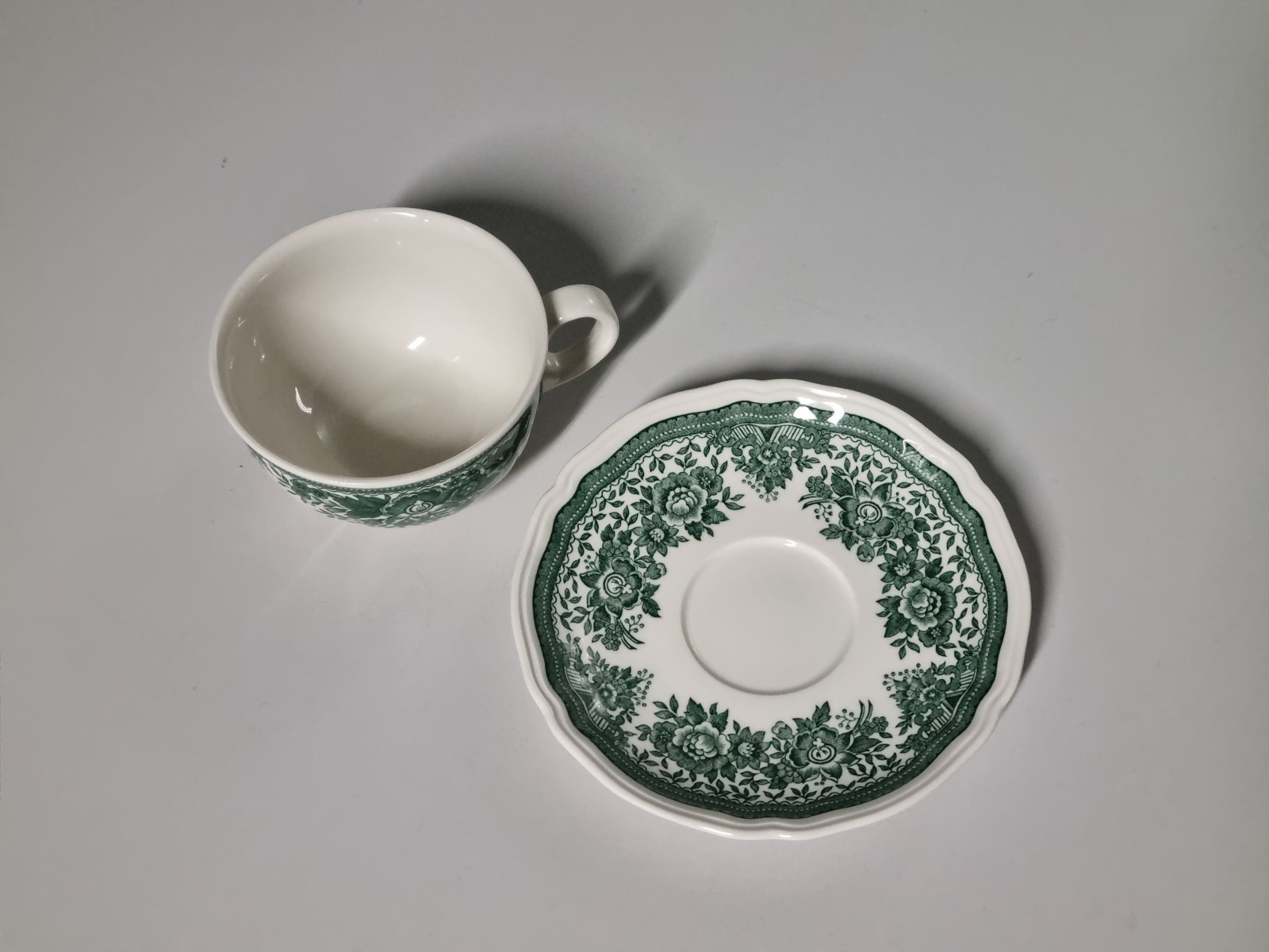 Villeroy en Boch Fasan groen thee kop en schotel