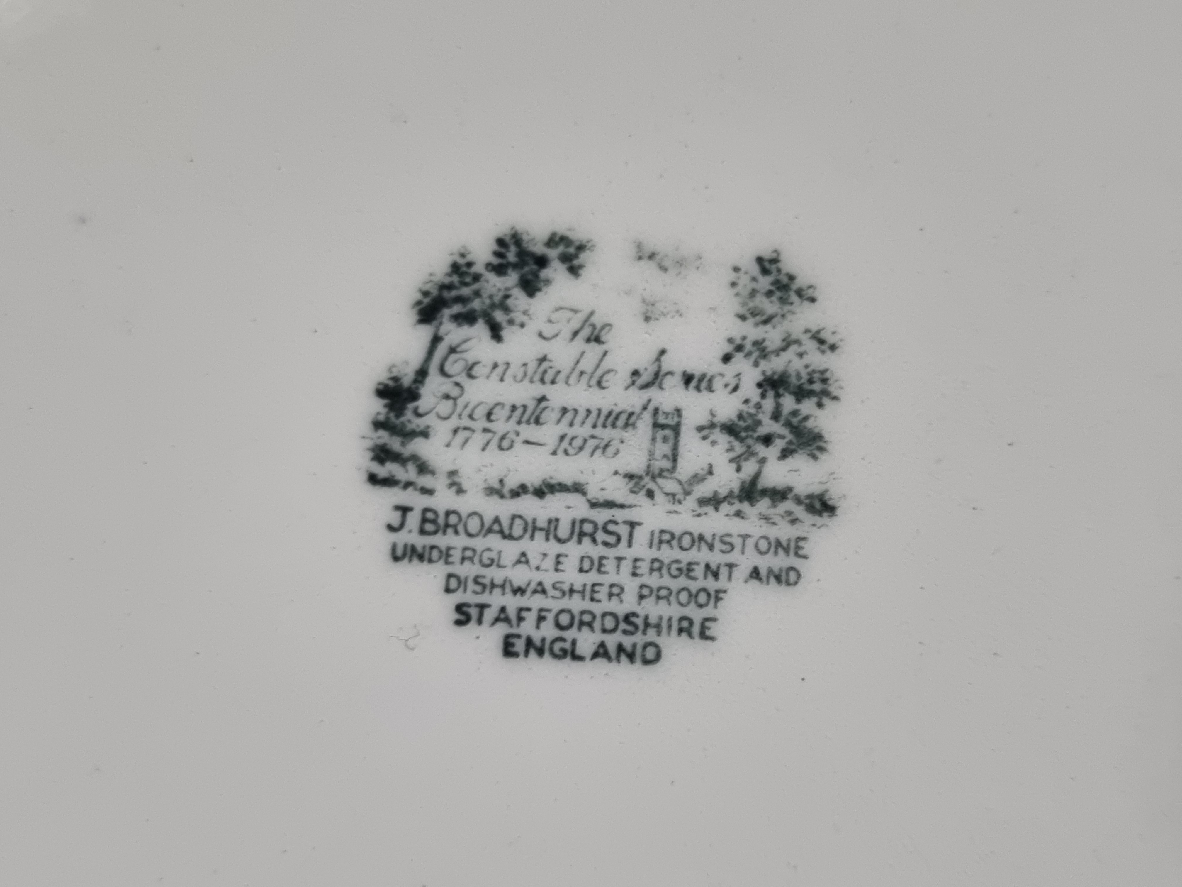 Engels rood Broadhurst The Constable Series plat dinerbord 25 cm