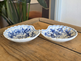 Zwiebelmuster onbekend merk Set 2x schelpschaal