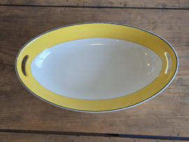 Societe Ceramique Christiania geel Broodschaal