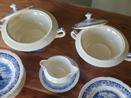 Boerenhoeve blauw Societe Ceramique Eetservies 6 personen