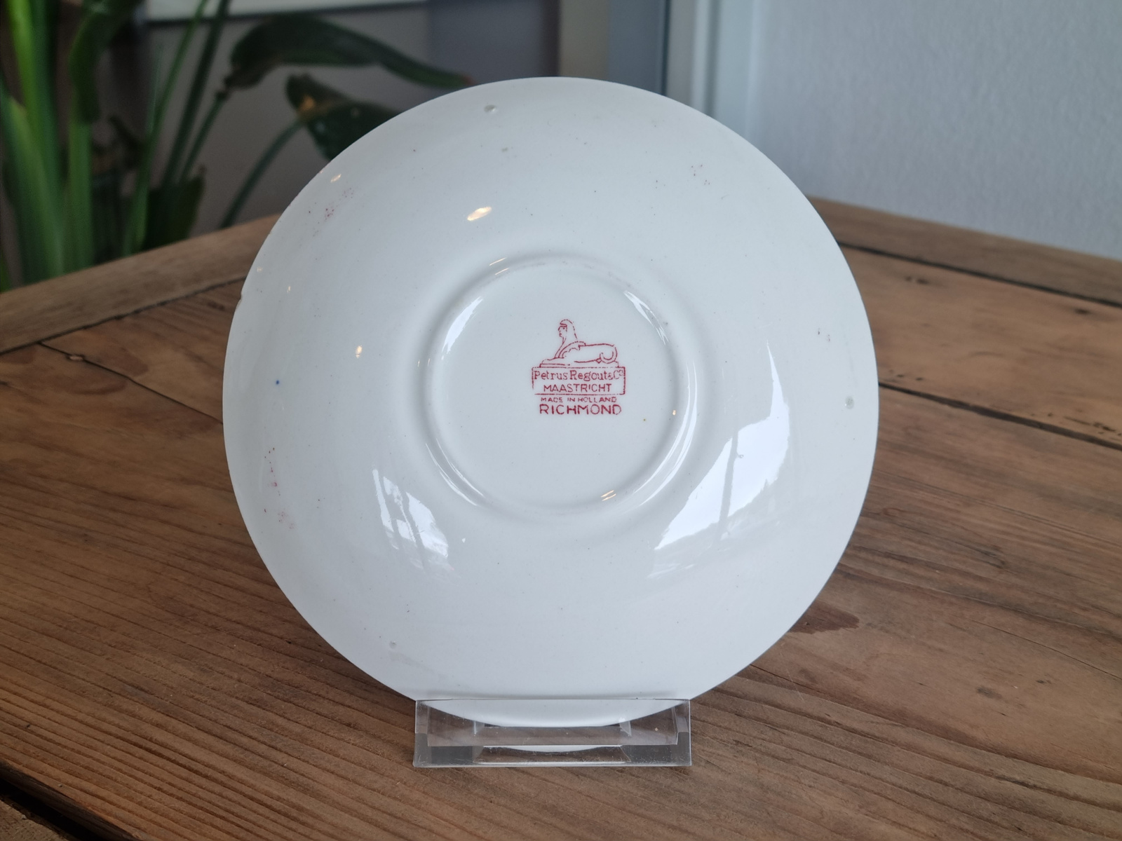 Regout decor Richmond rood Losse schotel 14,5 cm